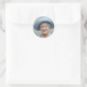 HM Queen Elizabeth, The Queen Mother 1988 Classic Round Sticker (Bag)