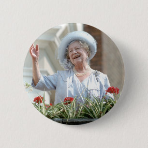HM Queen Elizabeth, the Queen Mother 1990 6 Cm Round Badge