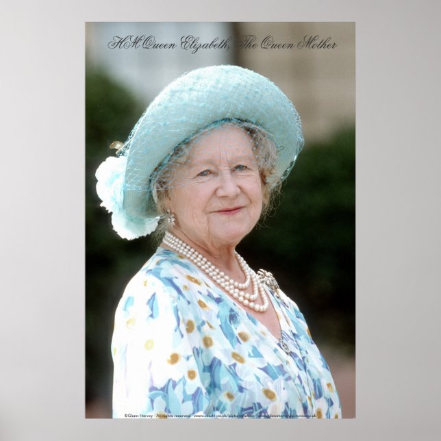HM Queen Elizabeth, The Queen Mother Poster (Front)
