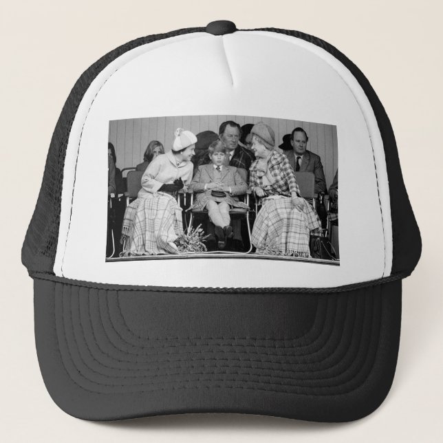 HM Queen Elizabeth,The Queen Mum, Prince Edward Trucker Hat (Front)