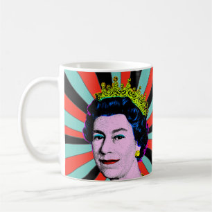 HM Queen Pop Art Modern Platinum Jubilee  Coffee Mug