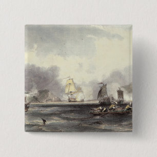 HM Ships Imogene and Andromache passing the Batter 15 Cm Square Badge