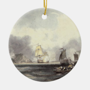HM Ships Imogene and Andromache passing the Batter Ceramic Tree Decoration