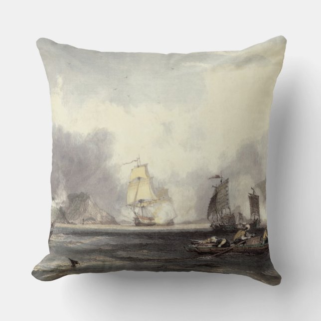 HM Ships Imogene and Andromache passing the Batter Cushion (Front)