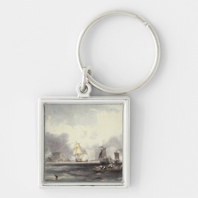 HM Ships Imogene and Andromache passing the Batter Key Ring (Front)