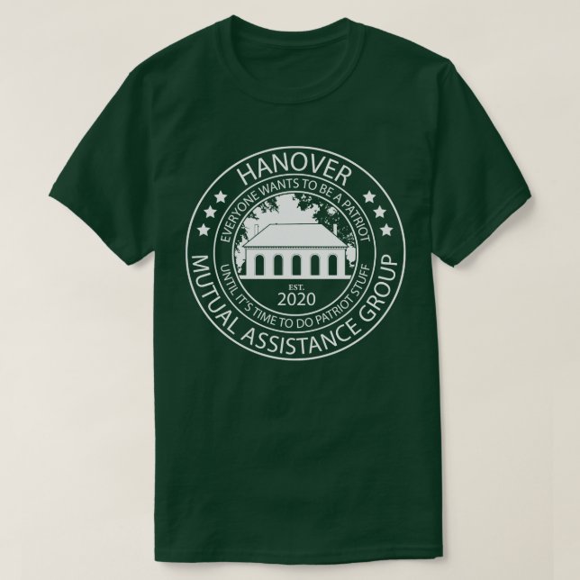HMAG Front and Back White T-Shirt (Design Front)