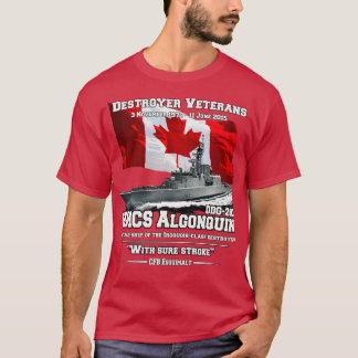 HMCS Algonquin Destroyer Veterans T-Shirt