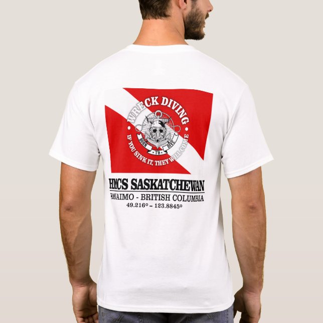 HMCS Saskatchewan (best wrecks) T-Shirt (Back)