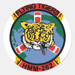 HMM-262 Flying Tigers Classic Round Sticker