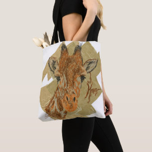 "HMM" GIRAFFE TOTE BAG