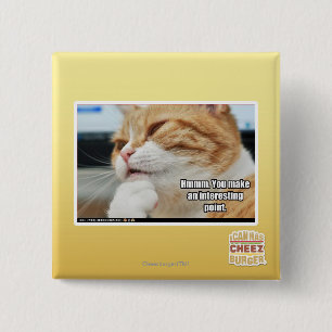 Hmmm. 15 Cm Square Badge