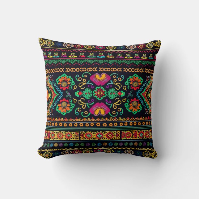 Hmong Brocade Pattern Cushion (Front)