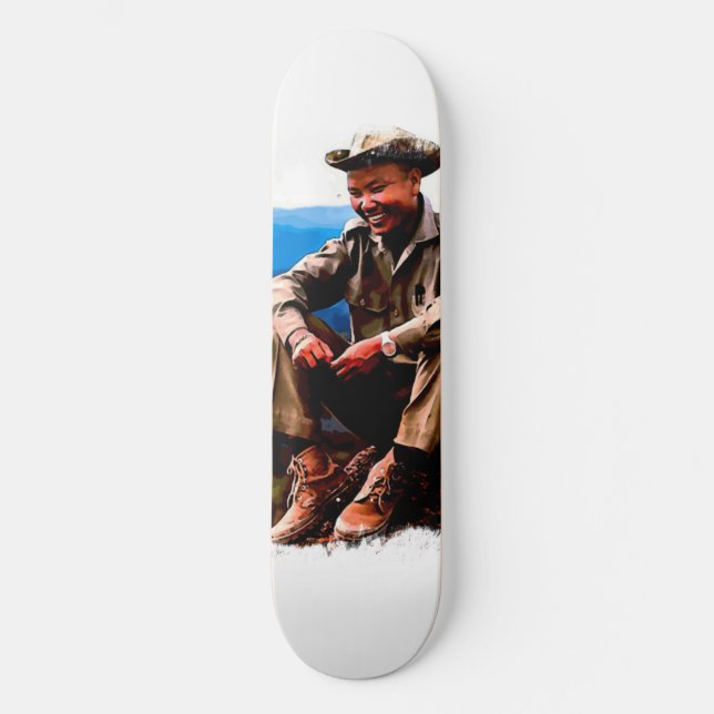 Hmong General Vang Pao Custom Pro Park Board Skateboard (Front)