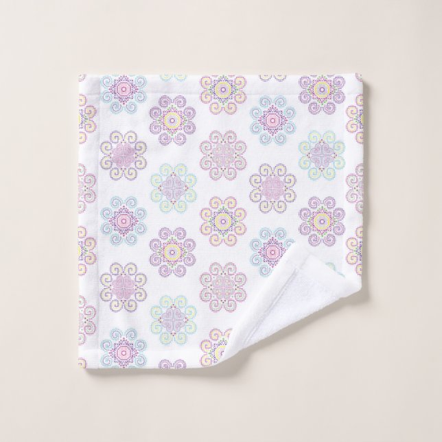 Hmong Inspired, Bright Pattern - Hand Towel (Wash Cloth)
