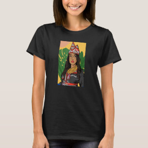Hmong Miao Hmoob Girl Woman Princess Strong_4 T-Shirt