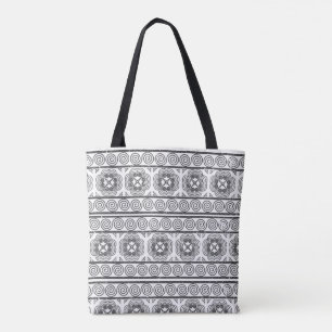 Hmong Motif in Grey Tote Bag
