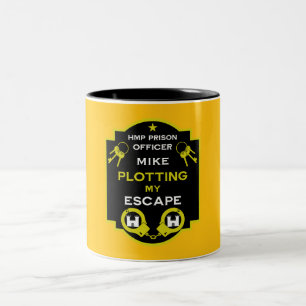 HMP Prison Officer Two-Tone Coffee Mug