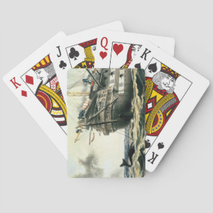 HMS Agamemnon laying the original Atlantic cable, Playing Cards
