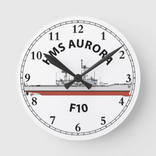 HMS AURORA - F10 - LEANDER ORIG ROUND CLOCK