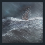 HMS Beagle in a storm off Cape Horn Poster<br><div class="desc">HMS Beagle in a storm off Cape Horn (2) Dec. 24th 1832  2014  Oil On Canvas  Alexander Booth  Vincent / Private Collection / Bridgeman Images</div>