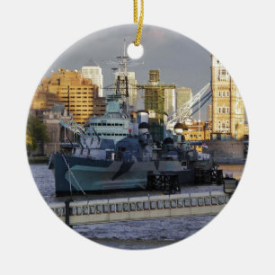HMS Belfast. Ceramic Tree Decoration