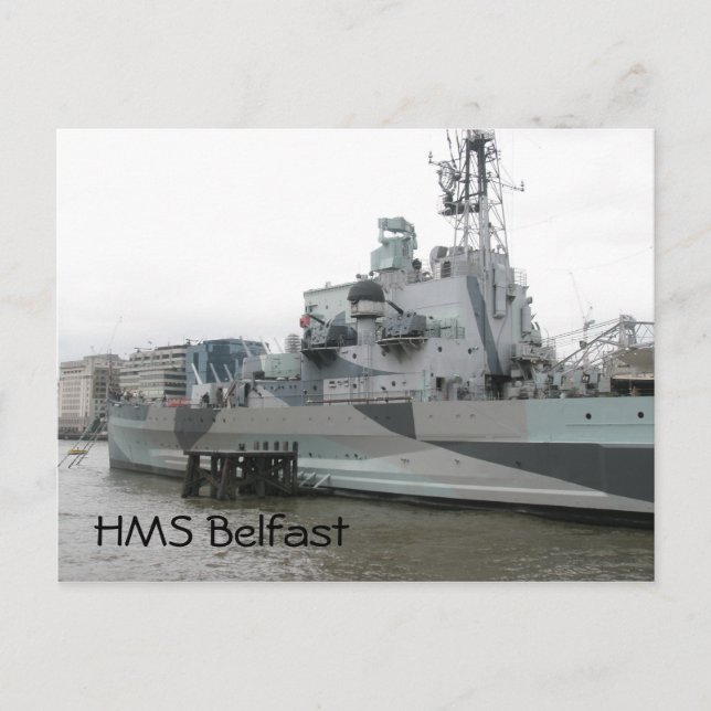 HMS Belfast Postcard (Front)