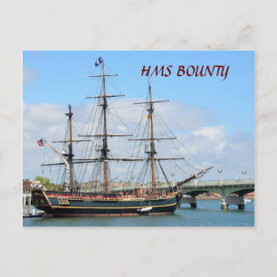 HMS BOUNTY POSTCARD
