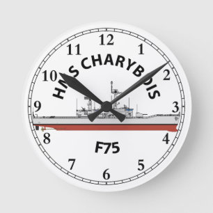HMS CHARYBDIS - F75 - LEANDER ORIG ROUND CLOCK