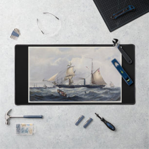 HMS Cyclops Frigate 1839 Desk Mat