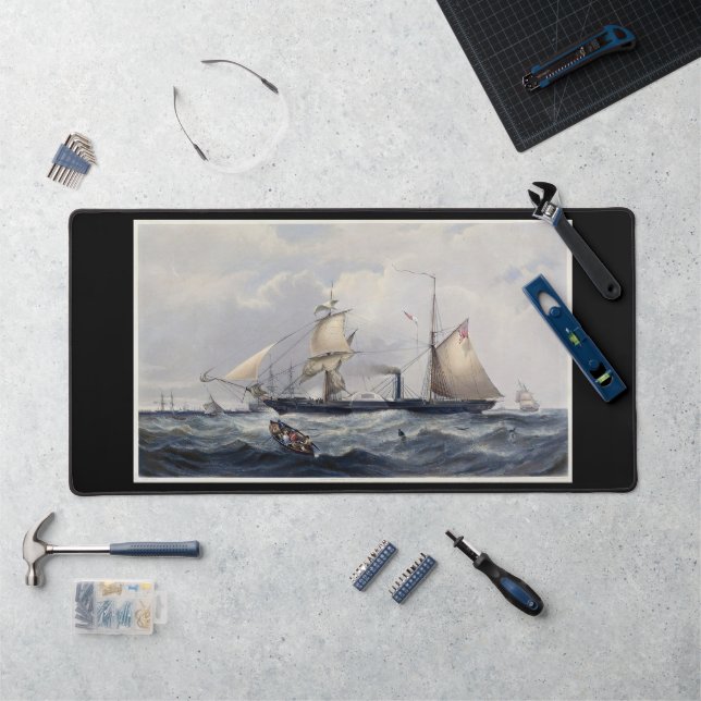 HMS Cyclops Frigate 1839 Desk Mat (Workstation)