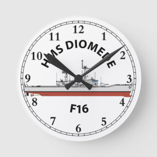HMS DIOMEDE - F16 - LEANDER ORIG ROUND CLOCK