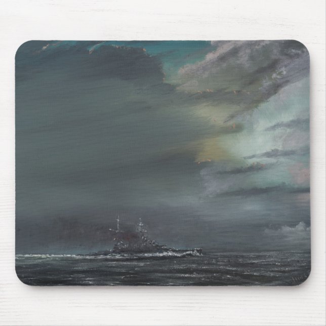 HMS Hood 1941 2014 Mouse Mat (Front)