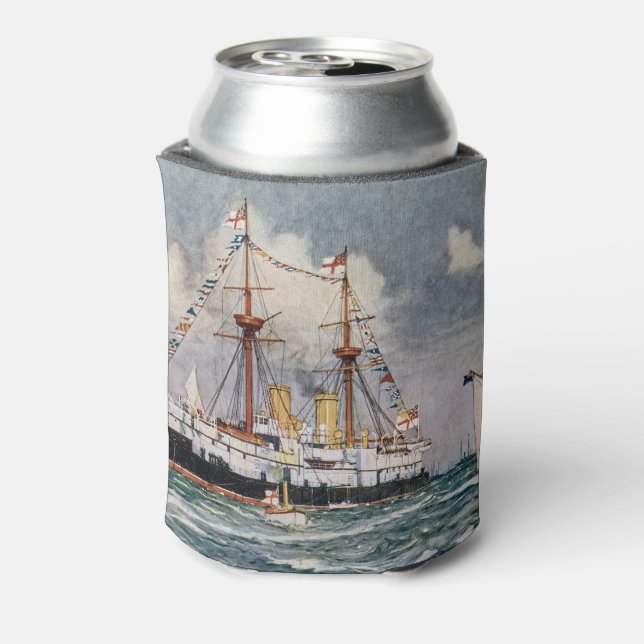 HMS inflexible ironclad Battleship 1876 Can Cooler (Can Back)