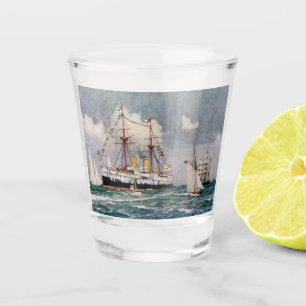 HMS inflexible ironclad Battleship 1876 Shot Glass