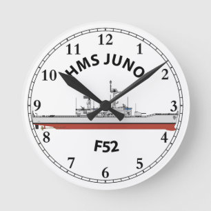 HMS JUNO - F52 - LEANDER ORIG ROUND CLOCK