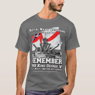 HMS King George Vclass battleship Veterans T-Shirt