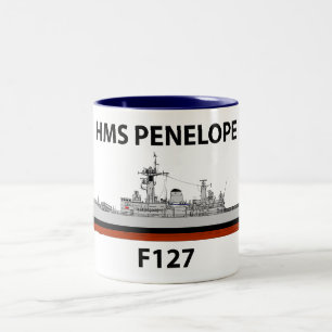 HMS Penelope, seacat Two-Tone Coffee Mug