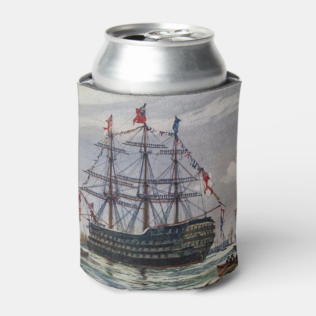 HMS Queen Battleship 1839 Can Cooler (Can Front)