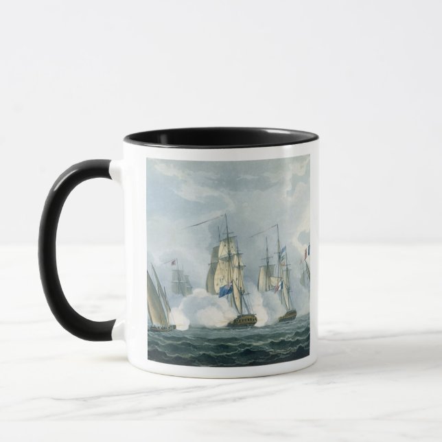 HMS Sirius, Captain Rowse engaging a French Squadr Mug (Left)