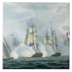 HMS Sirius, Captain Rowse engaging a French Squadr Tile