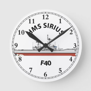 HMS SIRIUS - F40 - LEANDER ORIG ROUND CLOCK