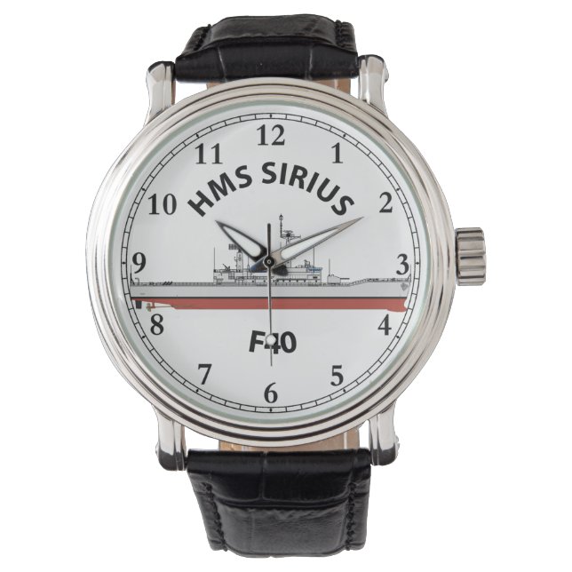 HMS SIRIUS - F40 - LEANDER ORIG WATCH (Front)