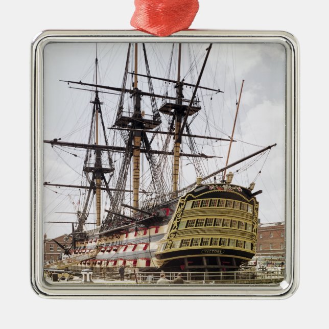HMS Victory Metal Tree Decoration (Front)