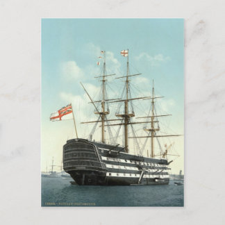 HMS Victory, Portsmouth, England c.1895 Postcard