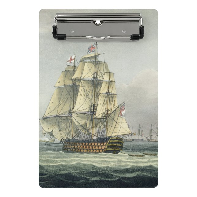 HMS Victory sailing for the French line flanked by Mini Clipboard (Front)