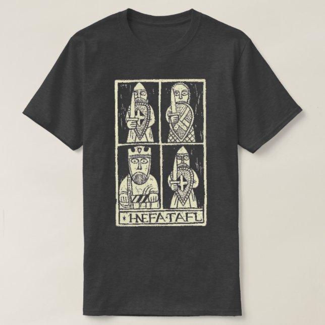 Hnefatafl light upon dark T-Shirt (Design Front)