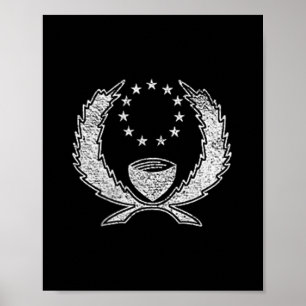 Hnpei Flag Microonesia Hnpean Banner Poster