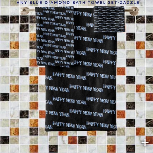 HNY- Diamond  Bath Towel Set (Creator Uploaded)