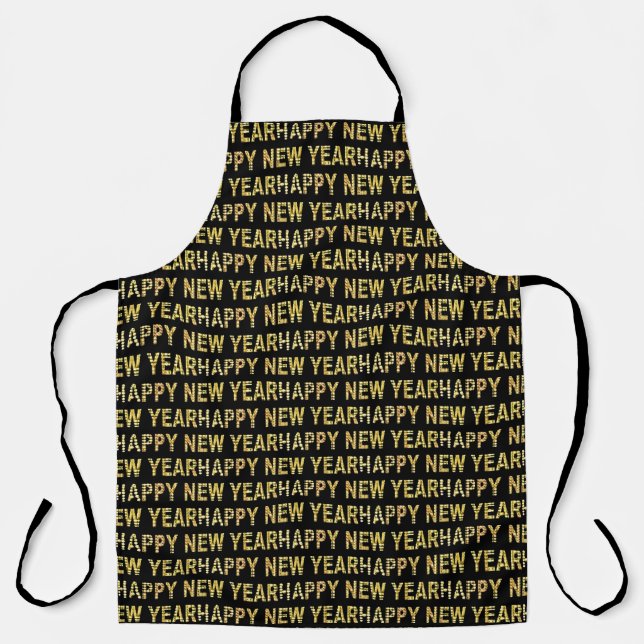 HNY Yellow-Gld  Apron (Front)