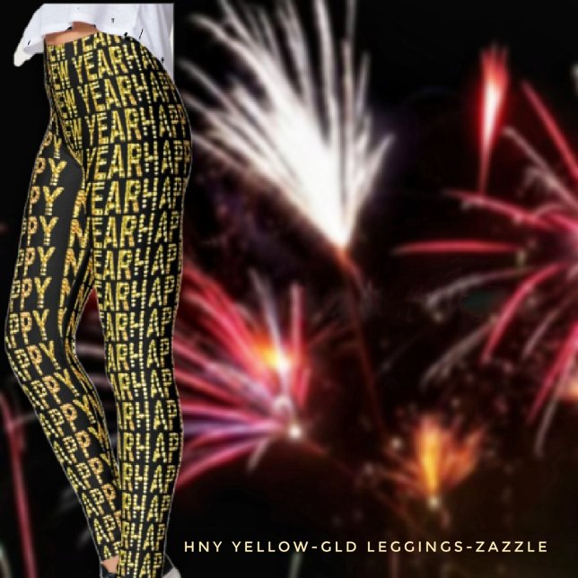 HNY Yellow-Gld Leggings (Creator Uploaded)